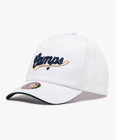 casquette en coton avec logo brode fille - camps united blanc standardJ488701_1