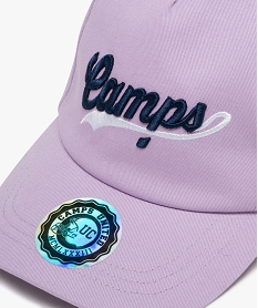 casquette en coton avec logo brode fille - camps united violet standardJ488801_2
