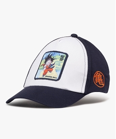 casquette bicolore avec motif manga garcon - dragon ball bleuJ489001_1