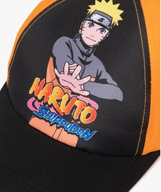casquette bicolore avec motif manga garcon - naruto shippuden orangeJ489101_3