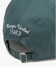 casquette en coton avec logo brode garcon - camps united vert standardJ489401_3