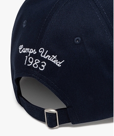 casquette en coton avec logo brode garcon - camps united noir chineJ489501_3
