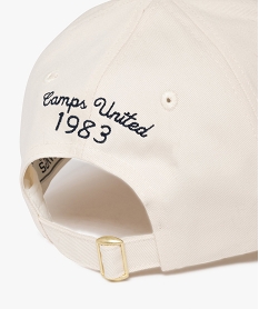 casquette baseball brodee femme - camps united blanc chineJ489601_3
