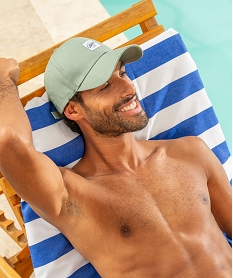 GEMO Casquette en coton homme vert standard