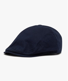 casquette unie en coton style gavroche garcon bleu standardJ494801_1