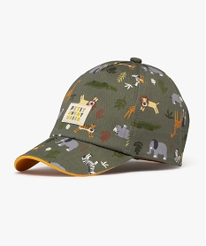 GEMO Casquette à motifs animaux de la jungle bébé garçon Vert