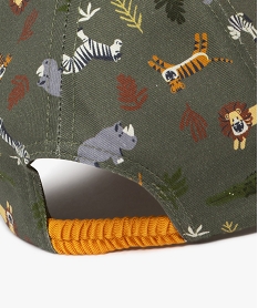 casquette a motifs animaux de la jungle bebe garcon vertJ507801_3