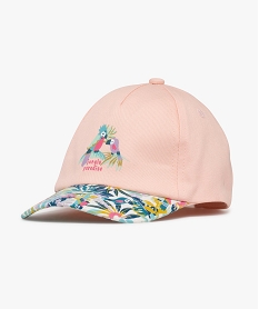 casquette a motifs exotiques bebe fille roseJ508001_1