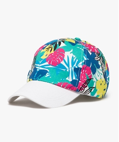 casquette a motifs feuillage exotique fille multicoloreJ508101_1