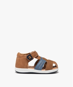 chaussures premiers pas bebe garcon sandales a scratch - hobiz orangeJ529501_1