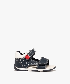 GEMO Sandales bébé garçon à double scratch avec talon fermé - Geox Bleu