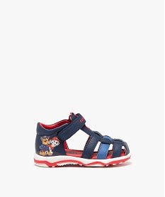 GEMO Sandales bébé garçon avec bout semi-fermé et scratch - Pat Patrouille bleu standard