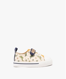 GEMO Baskets bébé garçon en toile imprimée crocodile Jaune