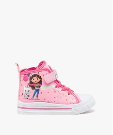 GEMO Baskets fille en toile montantes à scratch Gabbys Dollhouse rose standard