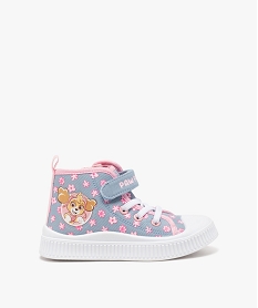 GEMO Baskets fille en toile montantes style denim à zip - Pat Patrouille bleu chine
