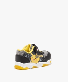 baskets garcon pikachu avec scratch et semelle lumineuse - pokemon noirJ541001_4