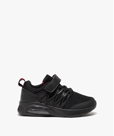 GEMO Baskets en mesh légères avec semelle bulle dair garçon noir vif