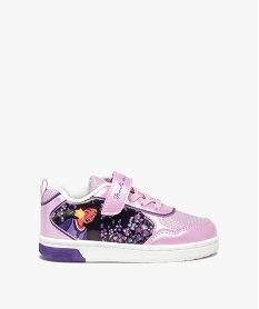 GEMO Baskets fille unies à scratch Wish - Disney violet standard