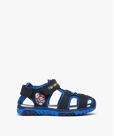 sandales garcon a talon et bout fermes avec lacets sportswear - super mario bleuJ548201_1