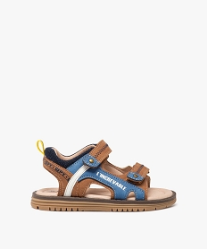 GEMO Sandales garçon avec brides scratch style sportswear - Gepy marron standard