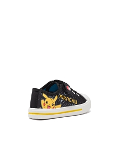 baskets garcon en toile imprimees pikachu - pokemon noirJ553001_4