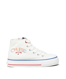 GEMO Baskets en toile montantes multicolores fille - Chipie blanc standard