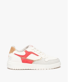GEMO Baskets fille multicolores à lacets - Chipie Rouge