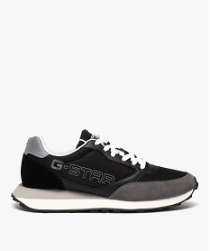 GEMO Baskets homme casual bicolores à lacets - G-Star Raw noir vif