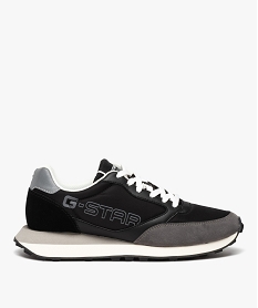 GEMO Baskets homme casual bicolores à lacets - G-Star Raw Noir