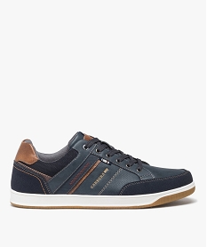 GEMO Tennis basses à lacets look retro homme - Carrera bleu chine
