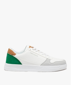 GEMO Baskets homme casual à lacets avec détails colorés - Chevignon blanc chine