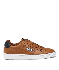 GEMO Tennis basses à lacets homme - Lee Cooper marron vif