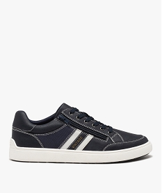 GEMO Baskets homme unies style vintage bleu chine