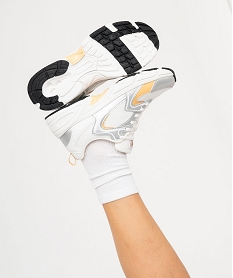 GEMO Baskets femme tricolores style running - Camps United blanc standard