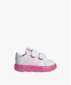 baskets bebe fille bicolores aristochats a double scratch avec semelle souple - adidas blancJ628701_1