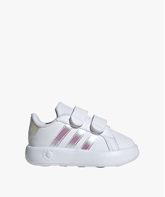 GEMO Baskets bébé fille à double scratch et semelle bubblecomfy - Adidas Grand Court blanc chine