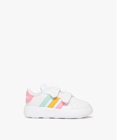 GEMO Baskets bébé fille à double scratch et semelle bubblecomfy - Adidas Grand Court blanc standard