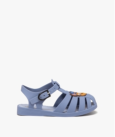 sandales de plage garcon unies avec bride cheville et bout ferme - pat patrouille bleuJ630701_1