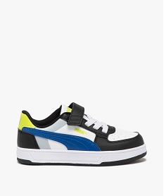 GEMO Baskets garçon contrastées à lacets - Puma blanc standard