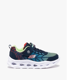 GEMO Baskets garçon running à semelle perforée lumineuse S Lights - Skechers bleu vif