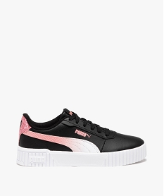 baskets fille unies avec semelle epaisse a rainures et lacets - puma noir basketsJ635601_1