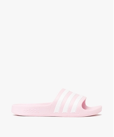 GEMO Mules de piscine fille à bandeau rayé Adilette Aqua - Adidas rose standard