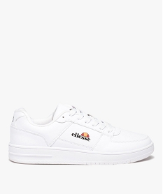 GEMO Baskets garçon unies style rétro à lacets - Ellesse blanc chine