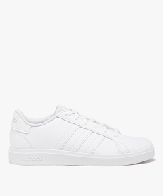 GEMO Baskets basses unies garçon - Adidas Grand Court Base blanc chine