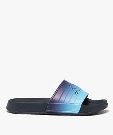 GEMO Mules de piscine garçon à bandeau effet matelassé - Kappa Bleu