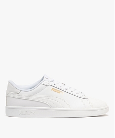 GEMO Baskets homme unies à lacets style rétro - Puma Blanc