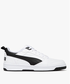 GEMO Baskets homme contrastées style rétro - Puma Blanc