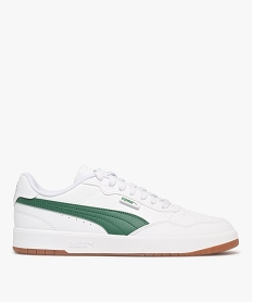 GEMO Baskets homme style rétro à lacets avec semelle épaisse - Puma blanc chine