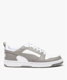 GEMO Baskets homme contrastées style rétro - Puma Blanc