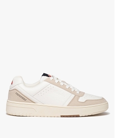 GEMO Baskets homme unies avec détails suédés et à lacets - Ellesse blanc chine